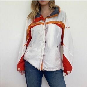 Columbia Women's Snow Jacket in White and Orange